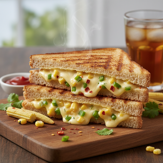 Baby Corn Cheese Sandwich