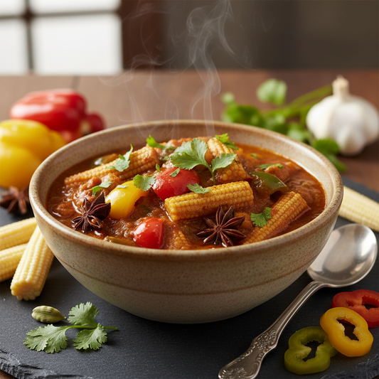 Capsicum Baby Corn Masala