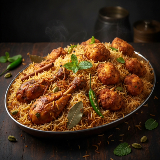 Chicken Dum & Fry Biryani