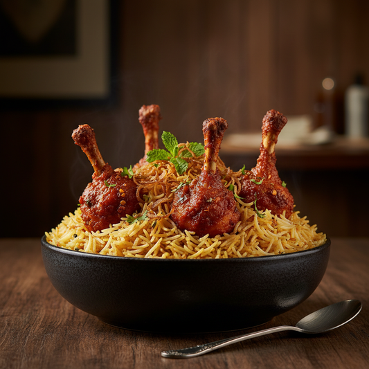 Chicken Lollipop Biryani Special