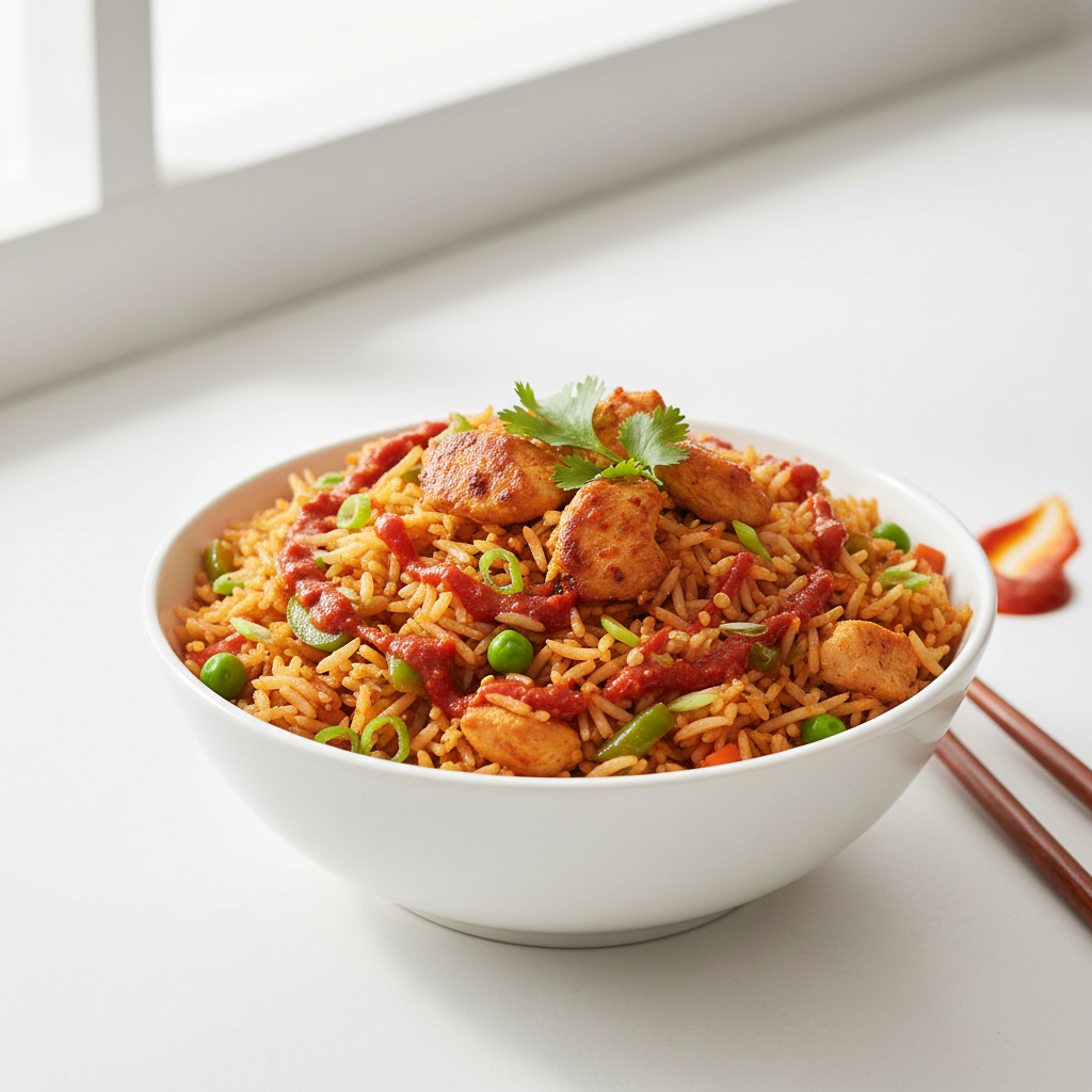 Chicken Schezwan Rice