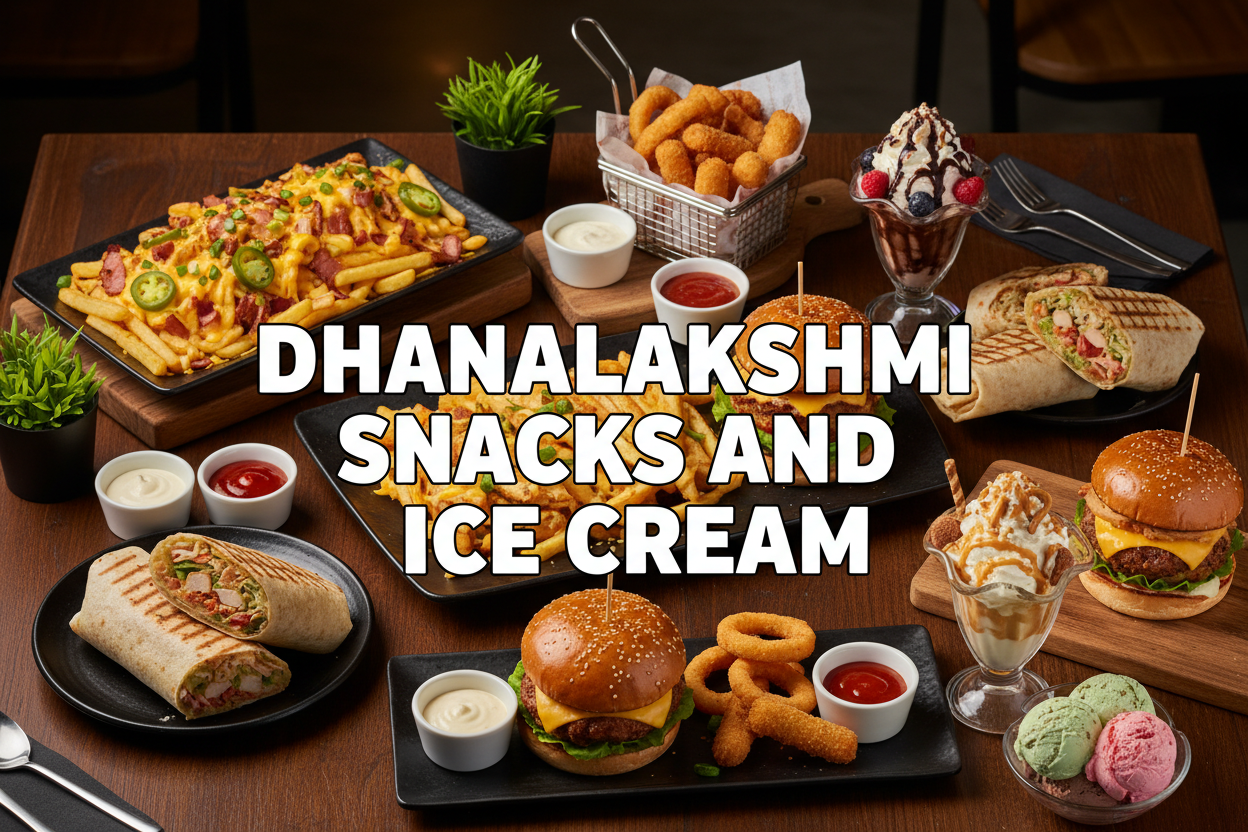 Dhanalakshmi Snacks and Ice Cream - Three Lines Thick