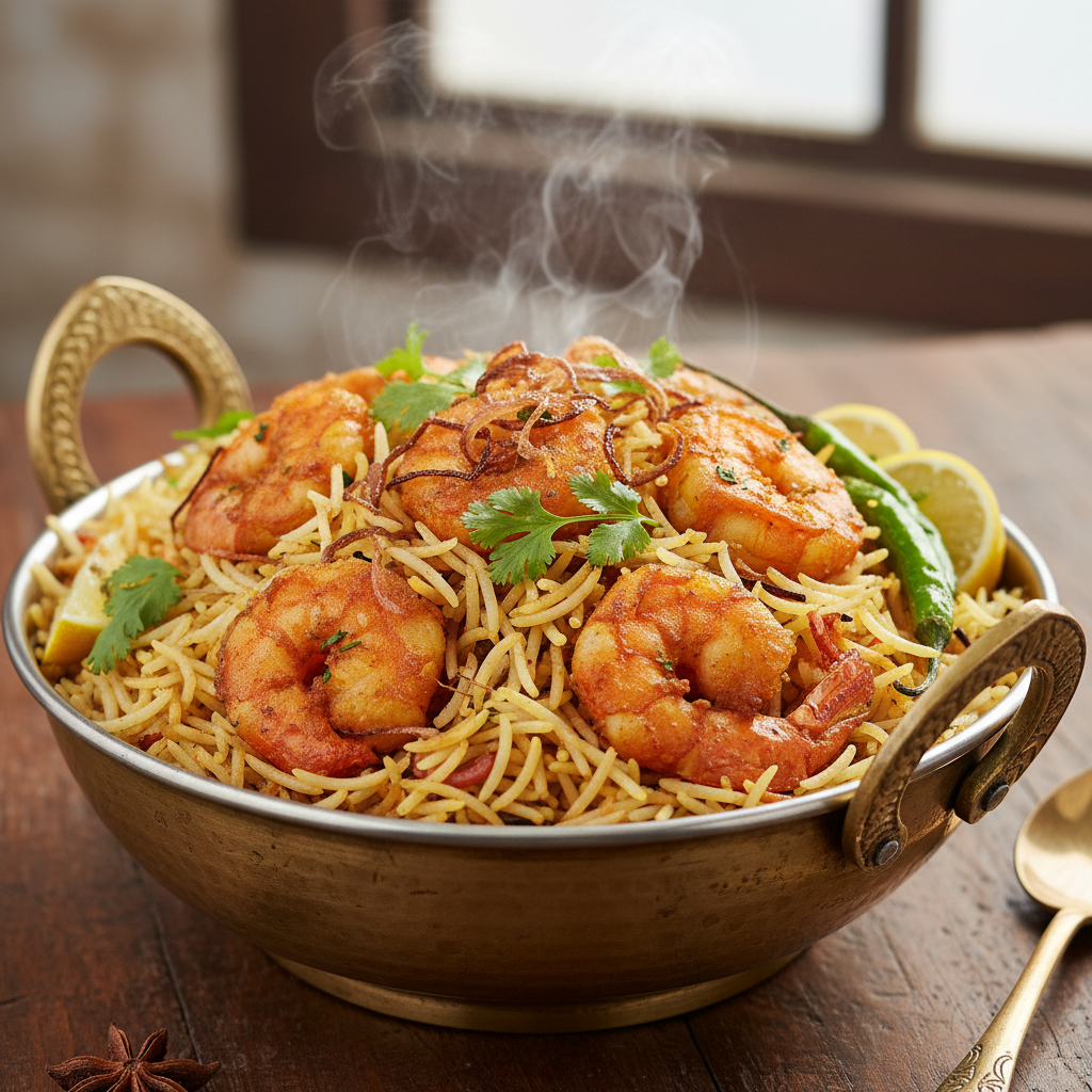 Prawns Fry Biryani