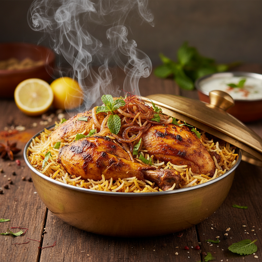 Roasted Chicken Biryani