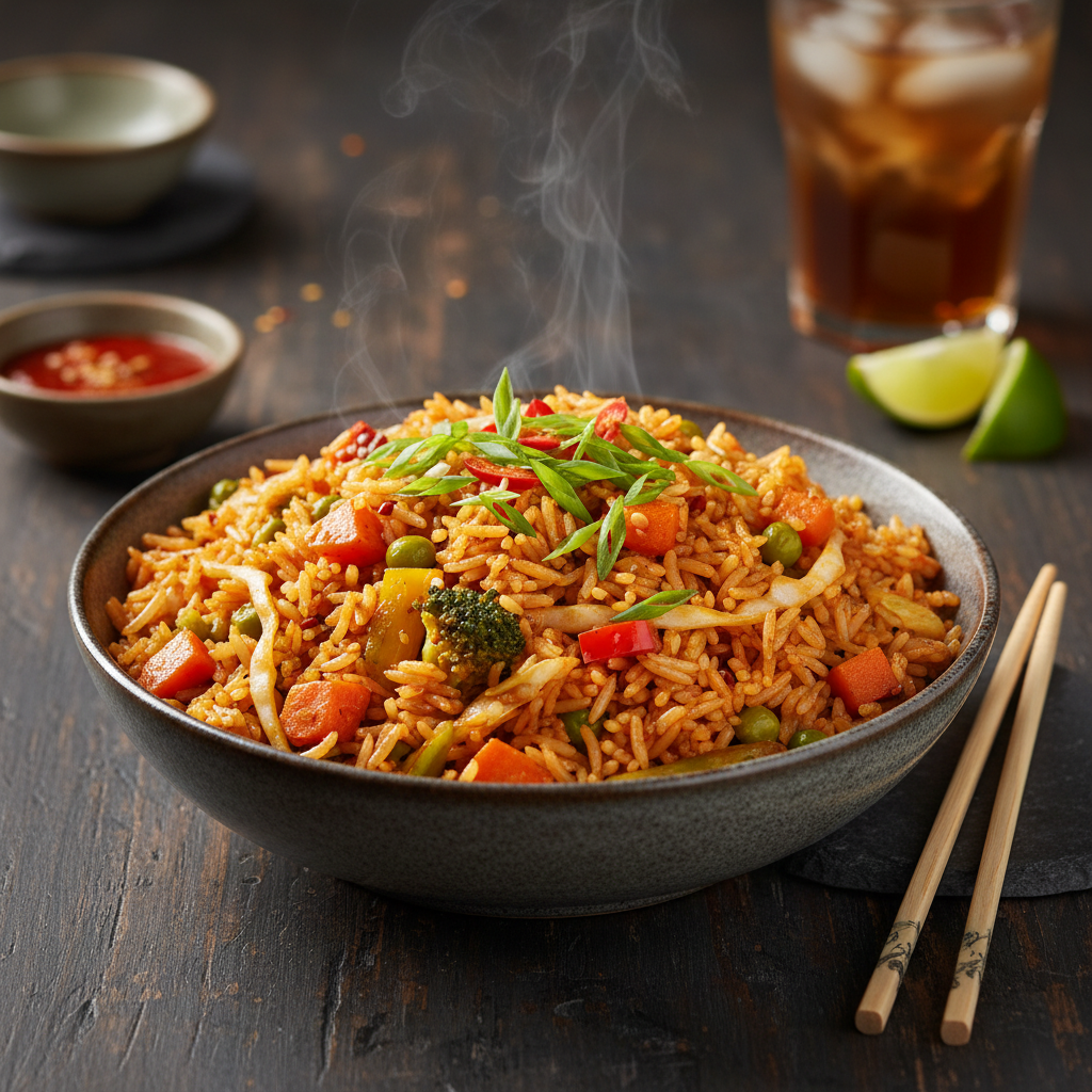 Schezwan Veg Fried Rice